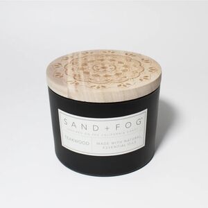 Sand + Fog Teakwood Candle ~ 2-Wick ~ Natural Wax Blend ~ 12 oz